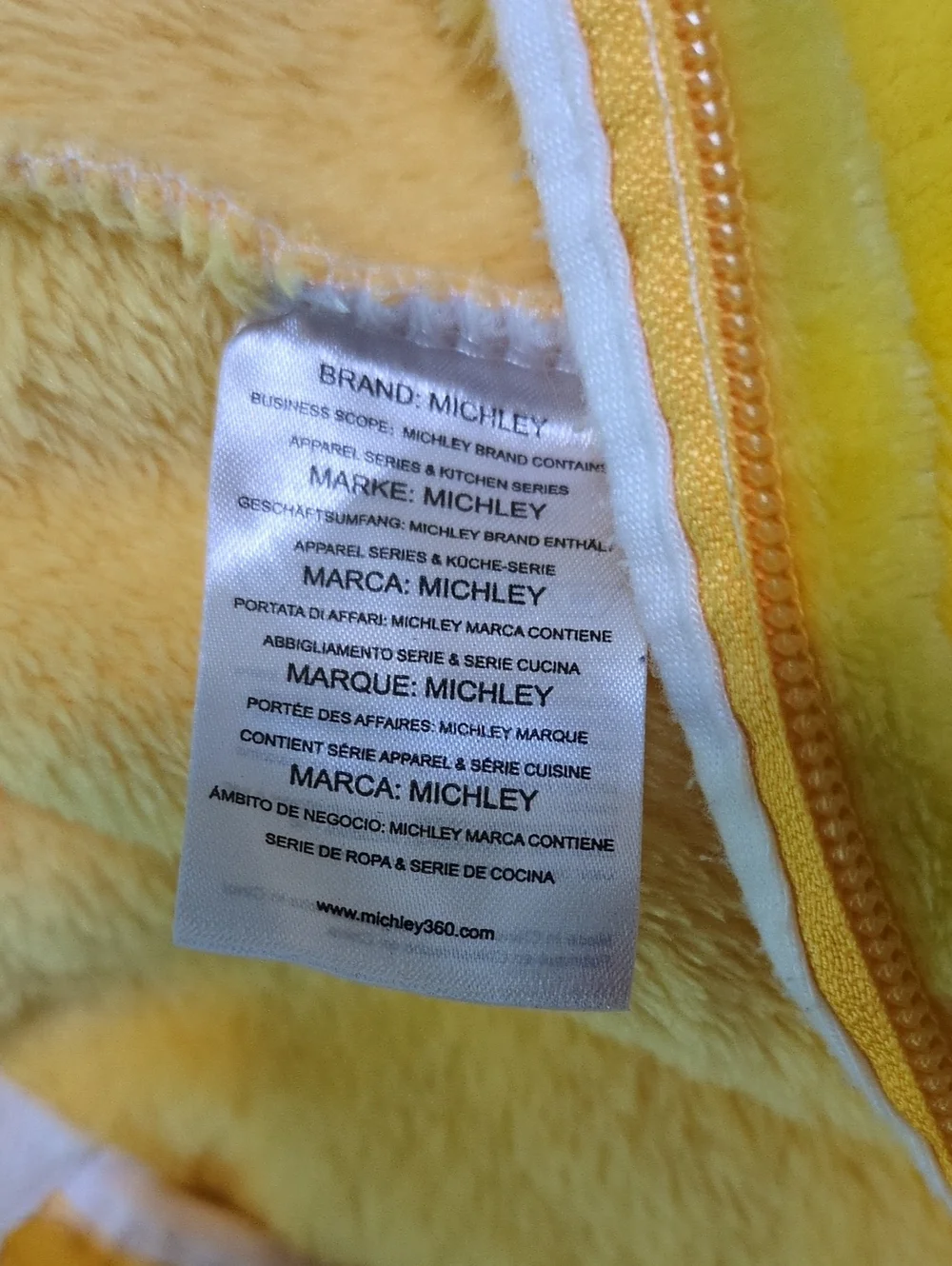 Michley Yellow Duck Hooded Fleece Onesie Costume Size 100, 2T-3T Plush Dress Up